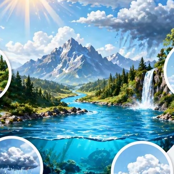 水循环过程 · 降雨全流程